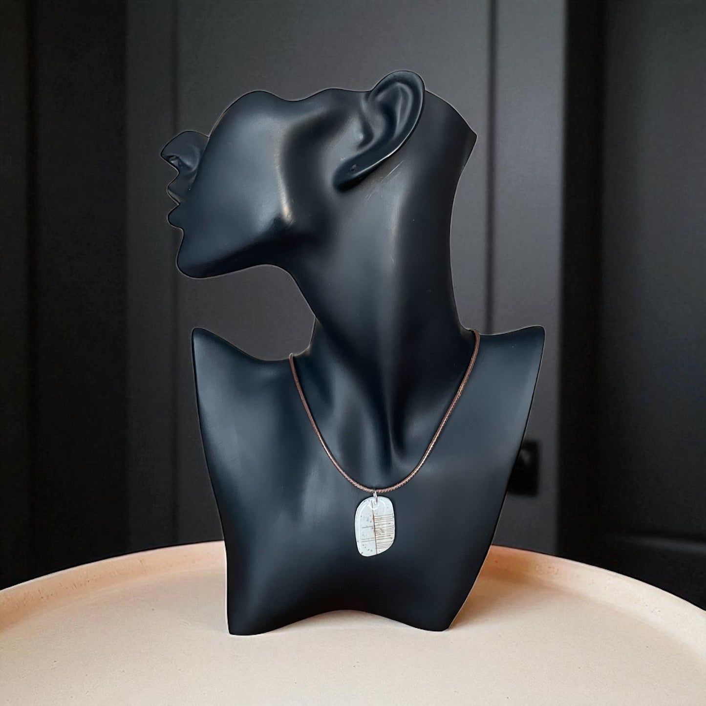 Handmade Ogham Pendant - Symbol of Happiness - "Sonas"