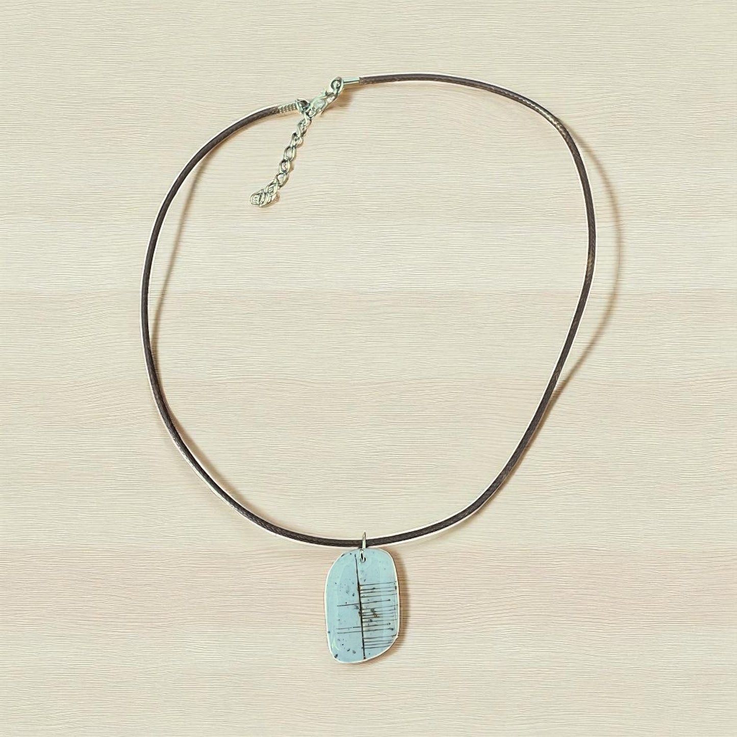 Handmade Ogham Pendant - Symbol of Happiness - "Sonas"