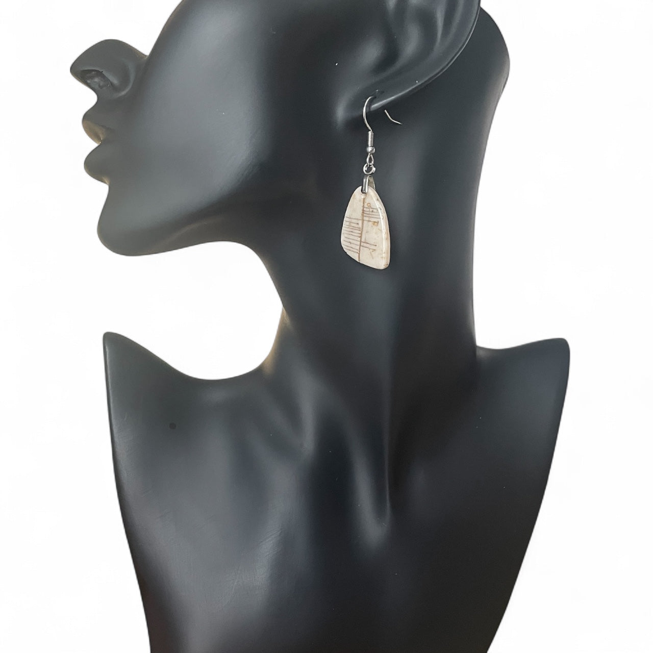 Handcrafted Polymer Clay Earrings - "Dóchas" for Hope with Sturdy Stainless Steel Hooks