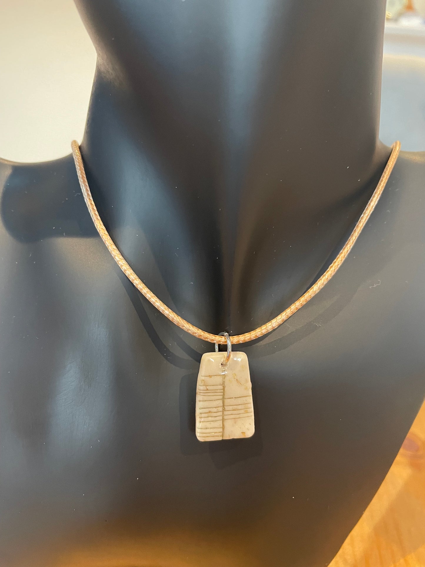 Handmade Ogham Pendant - Home "Teach"