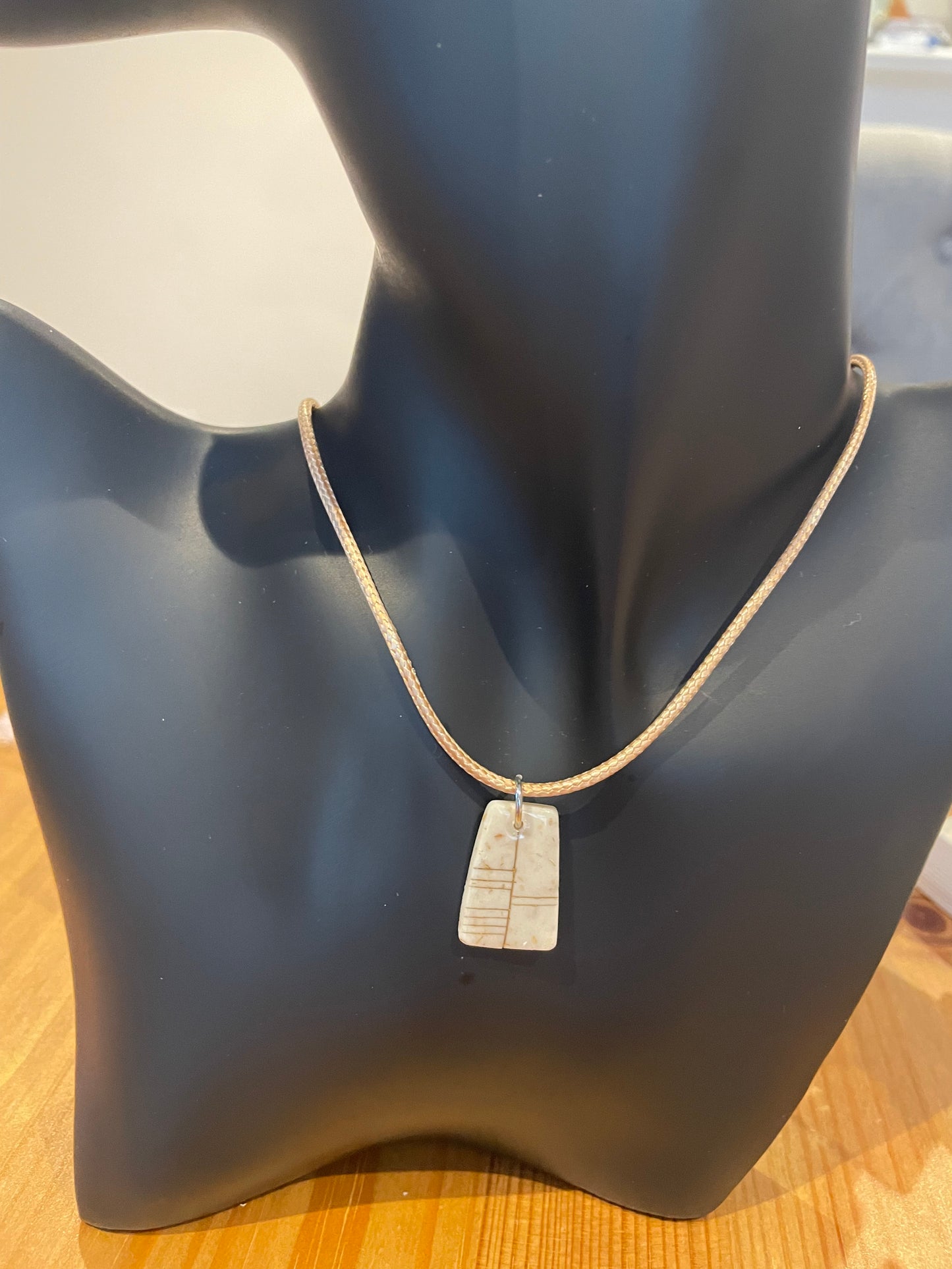 Handmade Ogham Pendant - Honor "Clú"