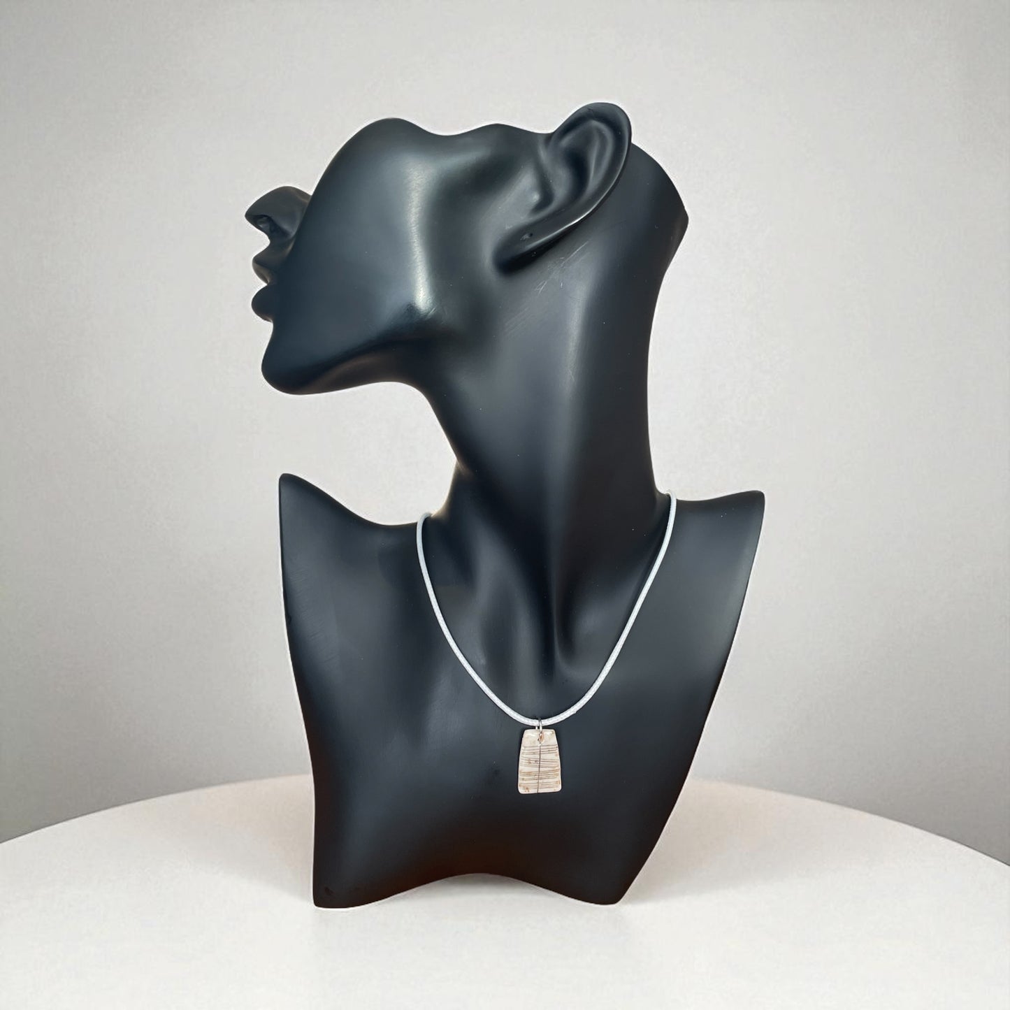 Ogham Inscribed Polymer Clay Pendant - "Éire" for Ireland