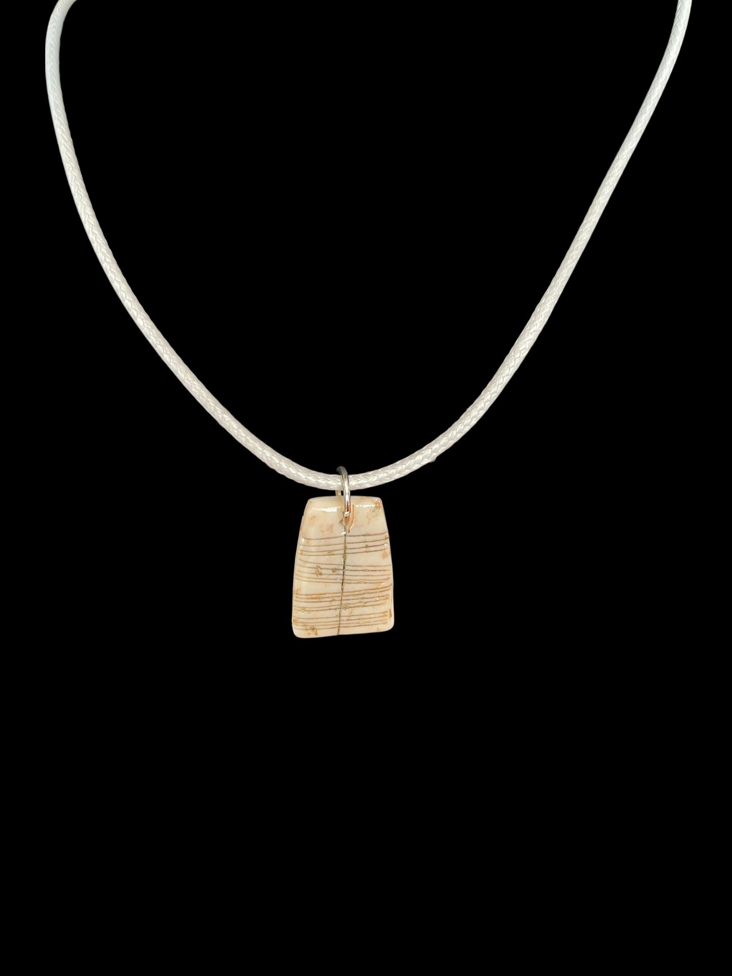 Ogham Inscribed Polymer Clay Pendant - "Éire" for Ireland