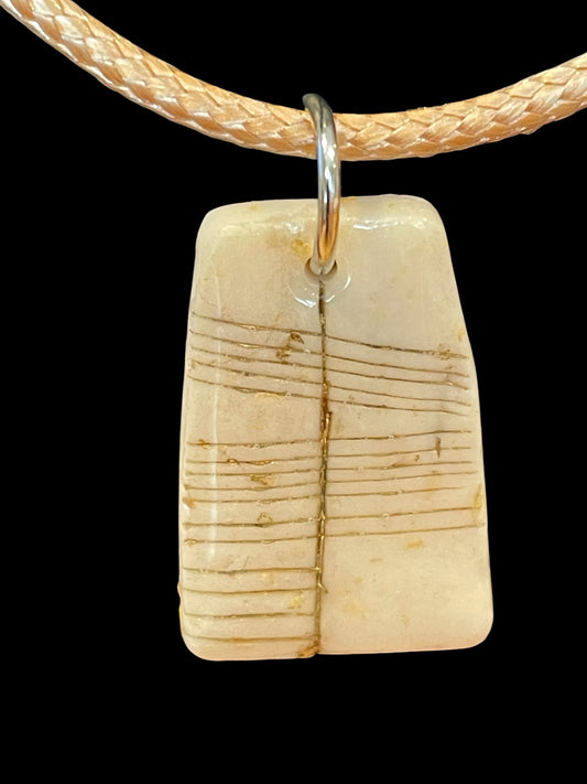 Handmade Ogham Pendant - Justice "Cóir"