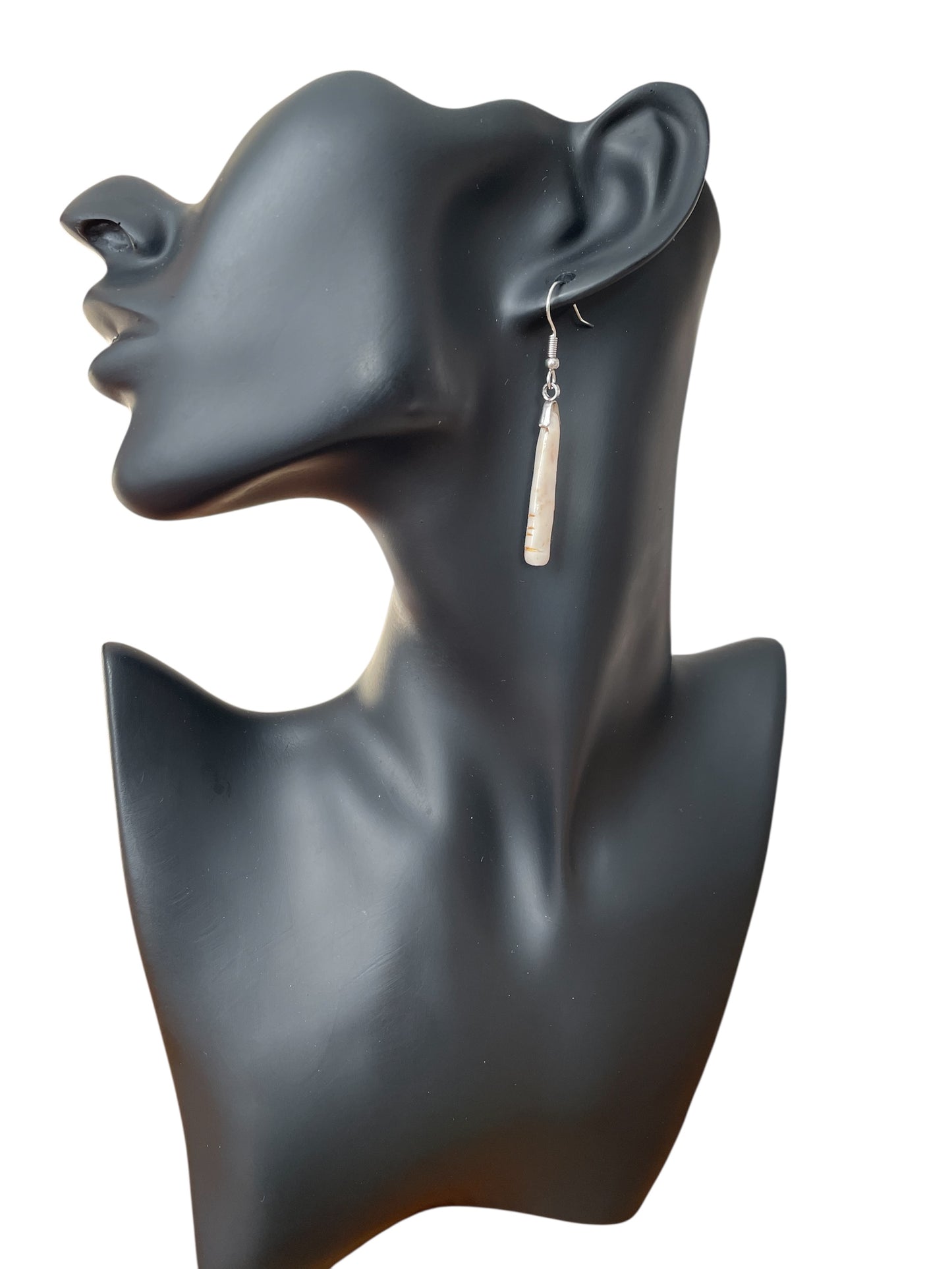 Handcrafted "Ádh" Luck Earrings – Ogham Inscription in Polymer Clay with Stainless Steel Hooks
