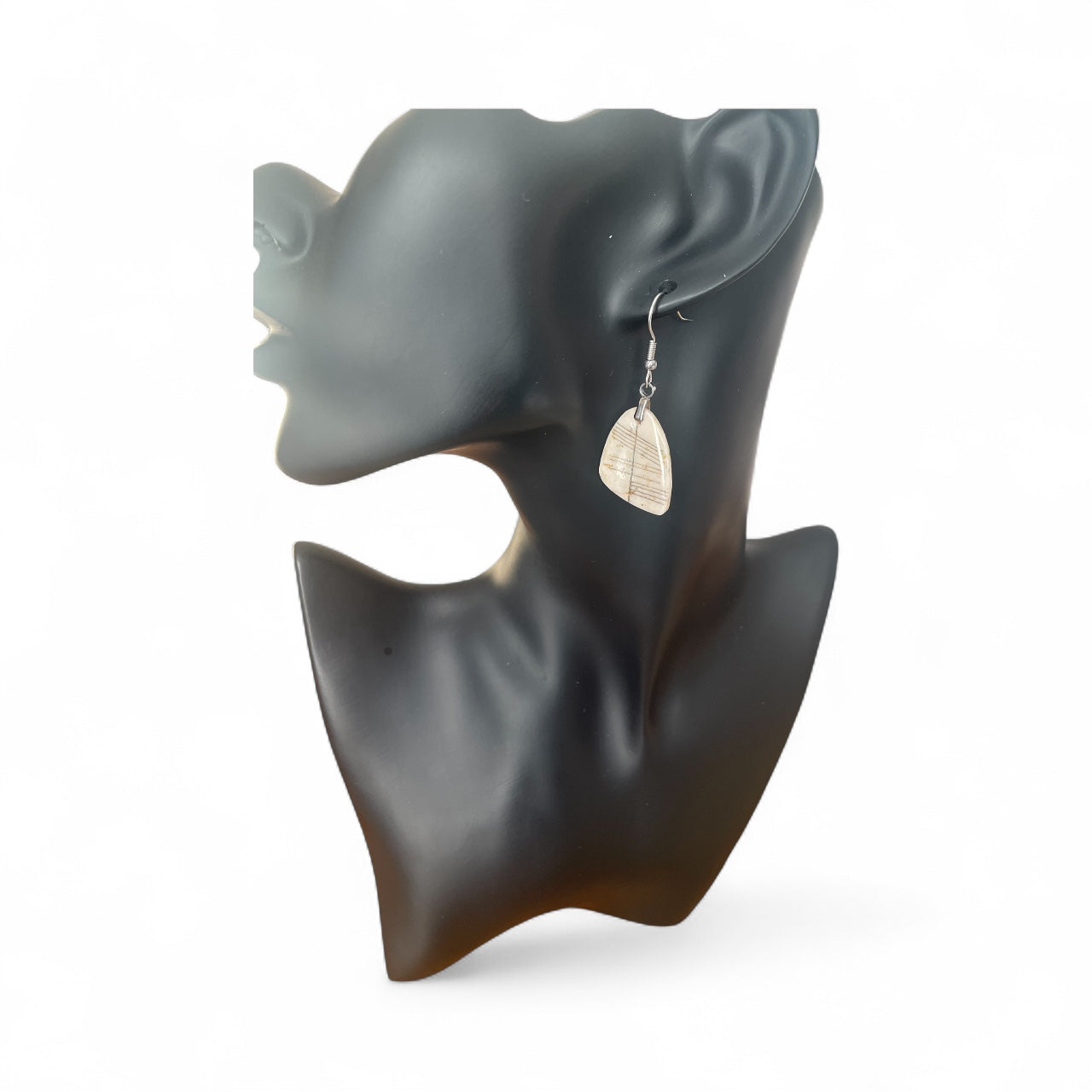 Ogham Inscribed Polymer Clay Earrings - "Saor" for Free with Stainless Steel Fastenings