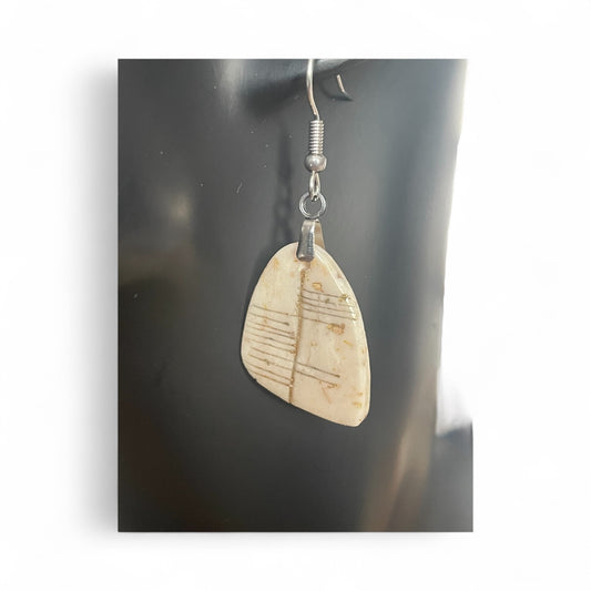 Handcrafted Polymer Clay Earrings - "Dóchas" for Hope with Sturdy Stainless Steel Hooks