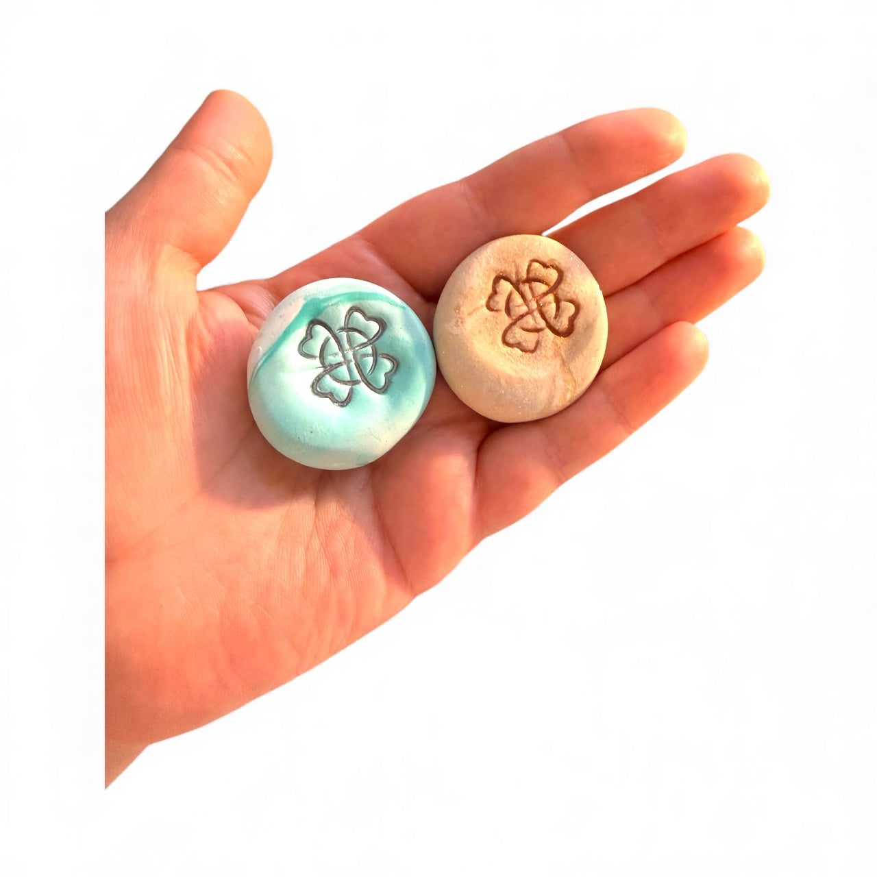 Harmony Heart Sky Blue Serenity Stone