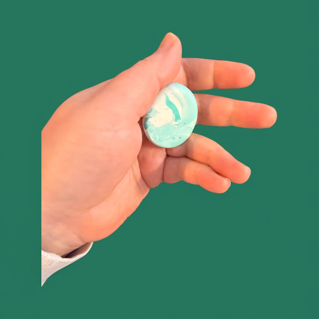 Harmony Heart Sky Blue Serenity Stone