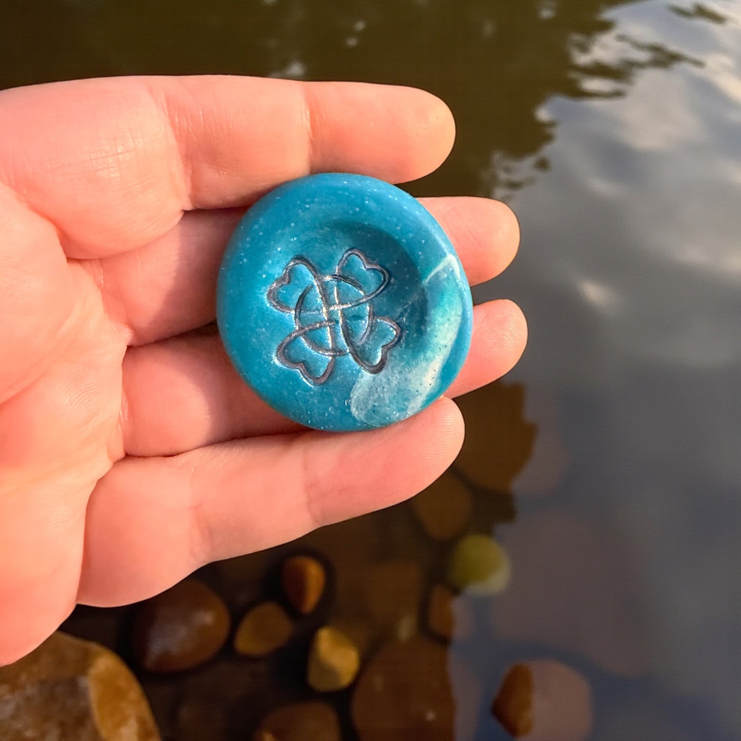 Harmony Heart Marine Blue Serenity Stone